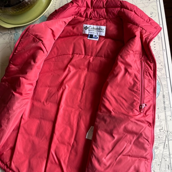 Columbia Interchange Coral Pink Puffer Vest - Picture 3 of 4